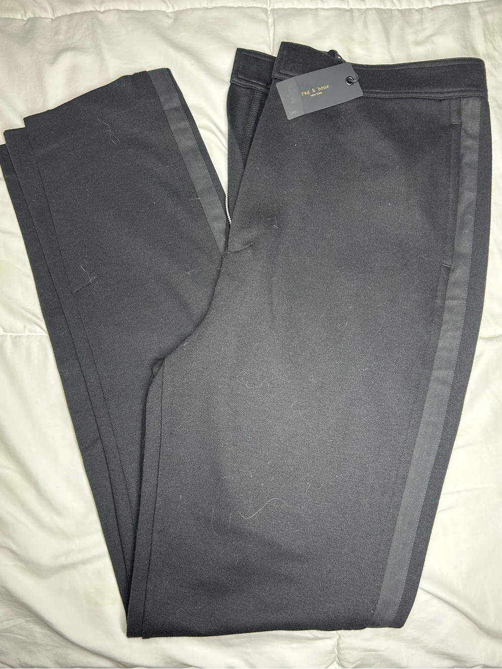 Rag & Bone Joan Slim Pants Black Large